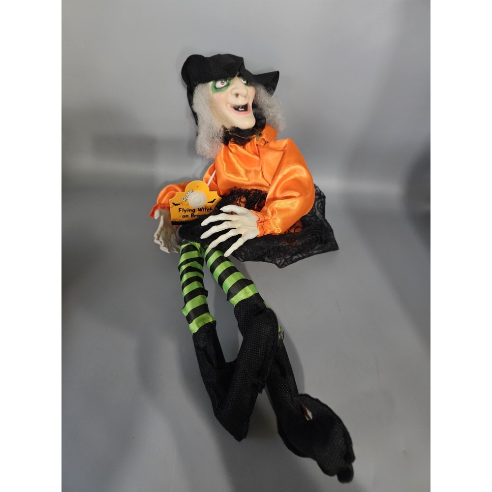 Walgreens Talking Flying Witch Halloween‎ Ledge Sitting (No Broom)